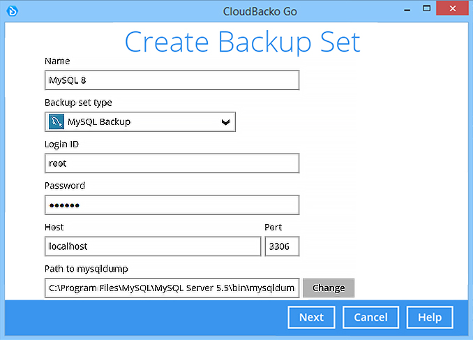 Backup MySQL