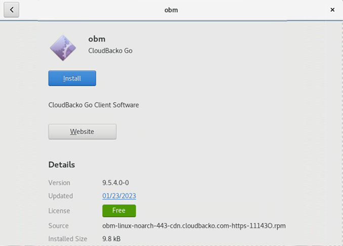 Install CloudBacko to Linux by RPM