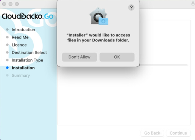 Install CloudBacko to macOS